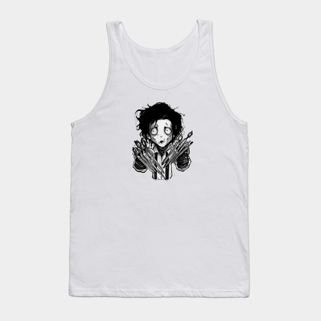 Edward Scissorhands Tank Top by Panxia